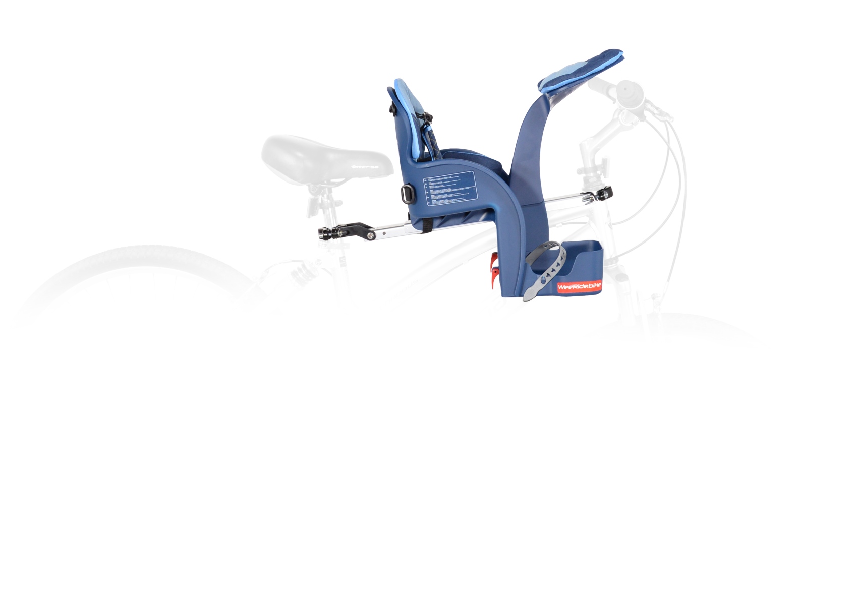 Cyklosedačka WeeRide SafeFront Deluxe, Modrá