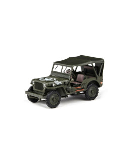 Cararama Ton Military Vehicle Soft Top - Military Green 1:43