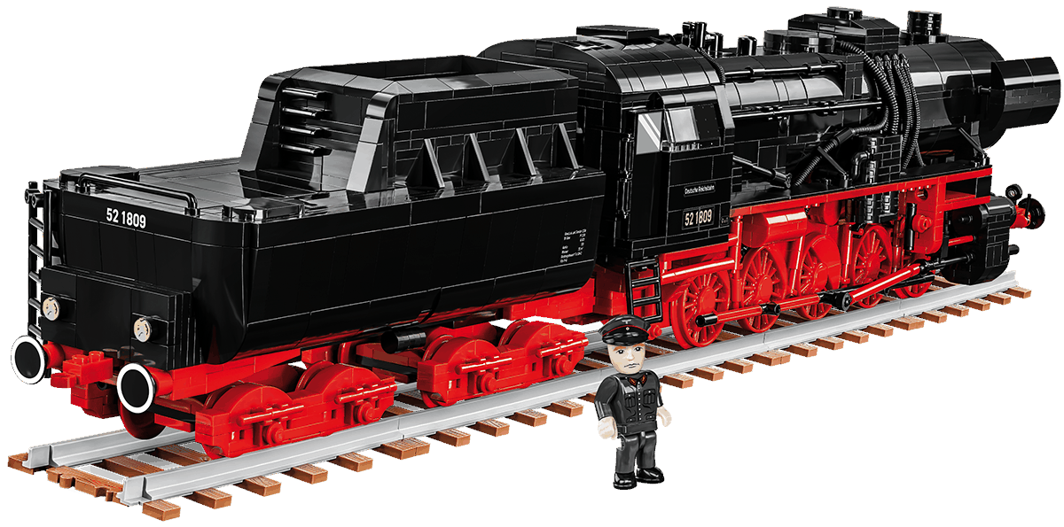 Cobi 6282 Parní lokomotiva DR BR 52 s tendrem, 1:35, 2505 kostek