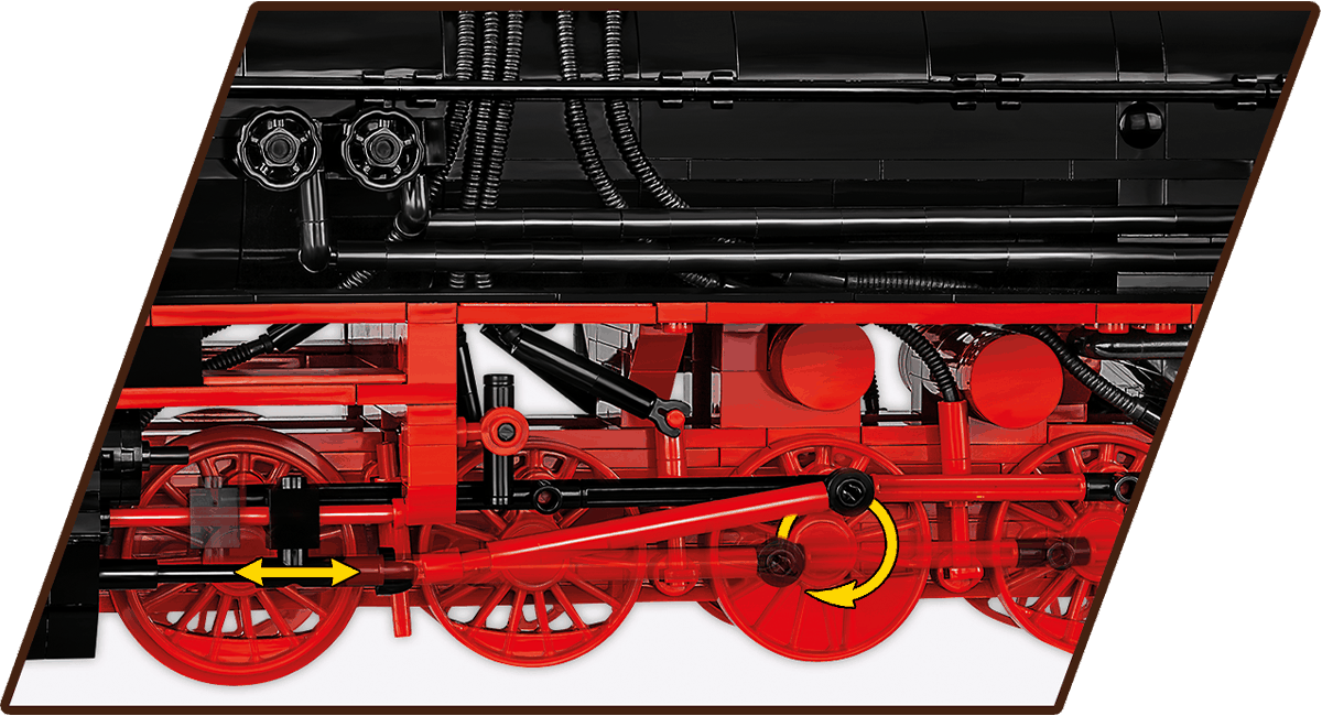 Cobi 6282 Parní lokomotiva DR BR 52 s tendrem, 1:35, 2505 kostek