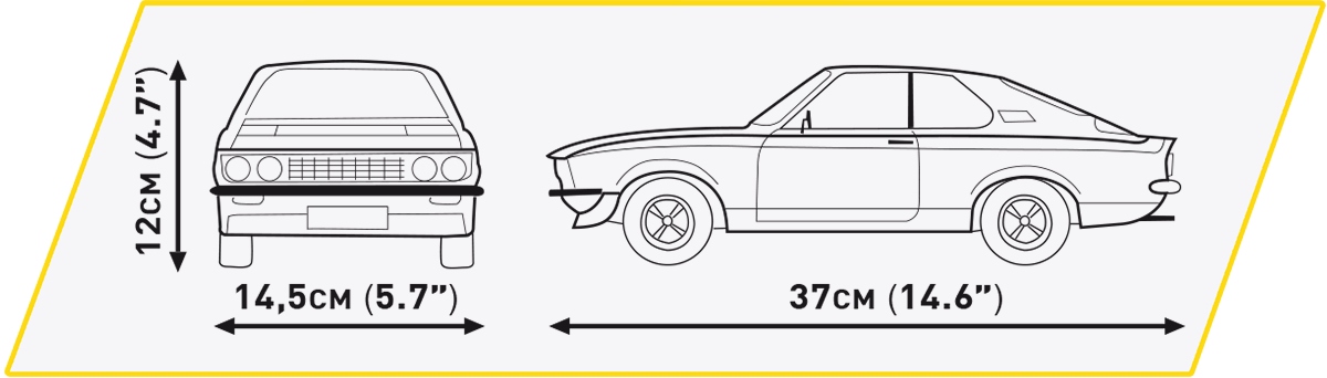 Cobi 24349 Automobil Opel Manta A GT/E 1974, 1:12, 1938 kostek