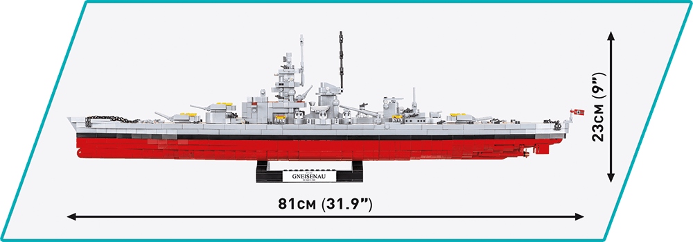 Cobi 4835 II WW Gneisenau 1:300, 2417 kostek