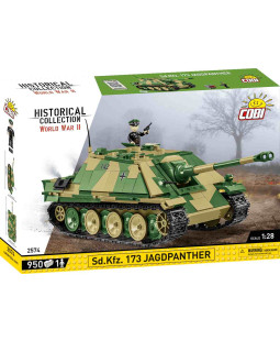 Cobi 2574 II WW Jagdpanther Sd. Kfz. 173, 1:28, 950 kostek