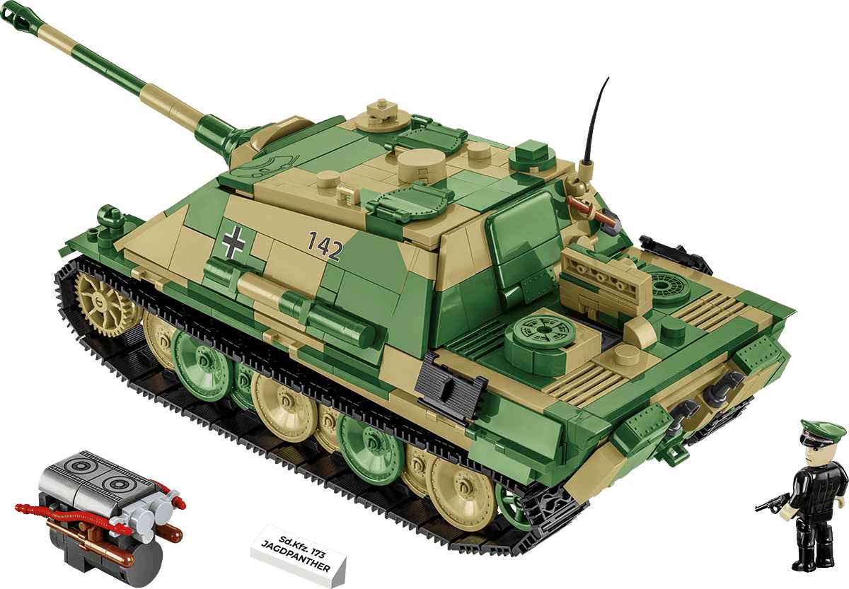 Cobi 2574 II WW Jagdpanther Sd. Kfz. 173, 1:28, 950 kostek