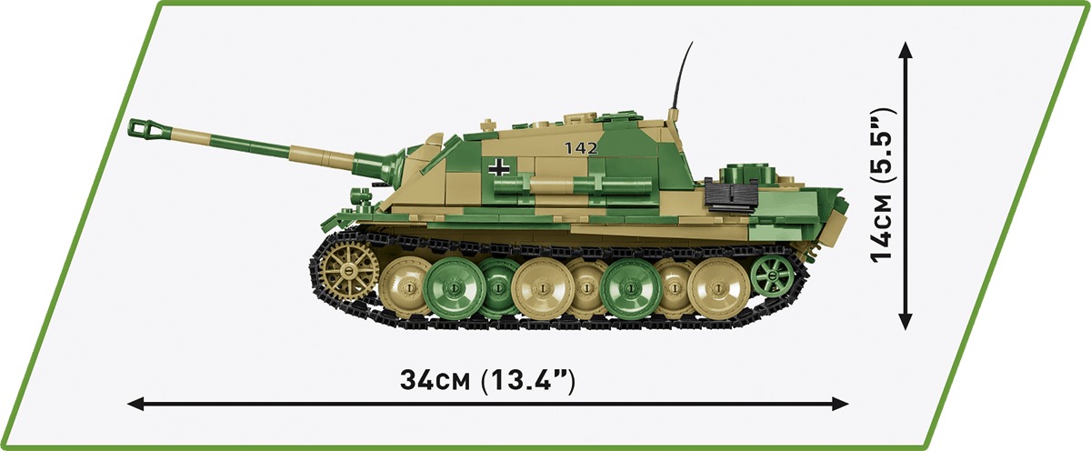 Cobi 2574 II WW Jagdpanther Sd. Kfz. 173, 1:28, 950 kostek