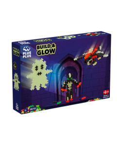 Plus-Plus Build and Glow - Plastová stavebnice, Svítící ve tmě (360 ks)