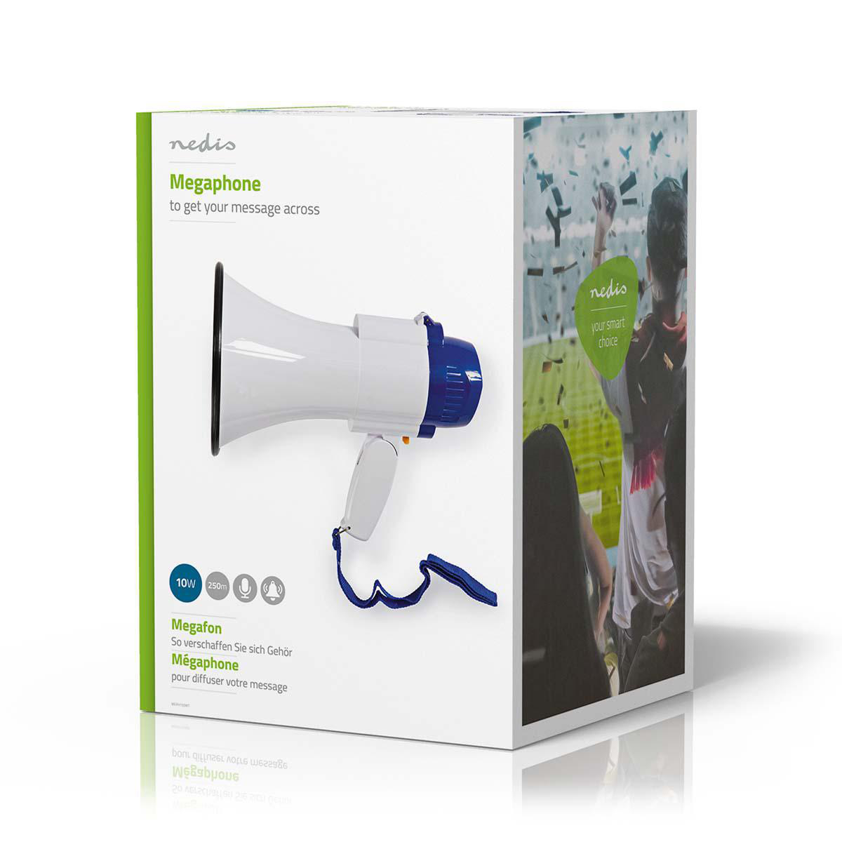 Nedis megafon 115dB, dosah 250m