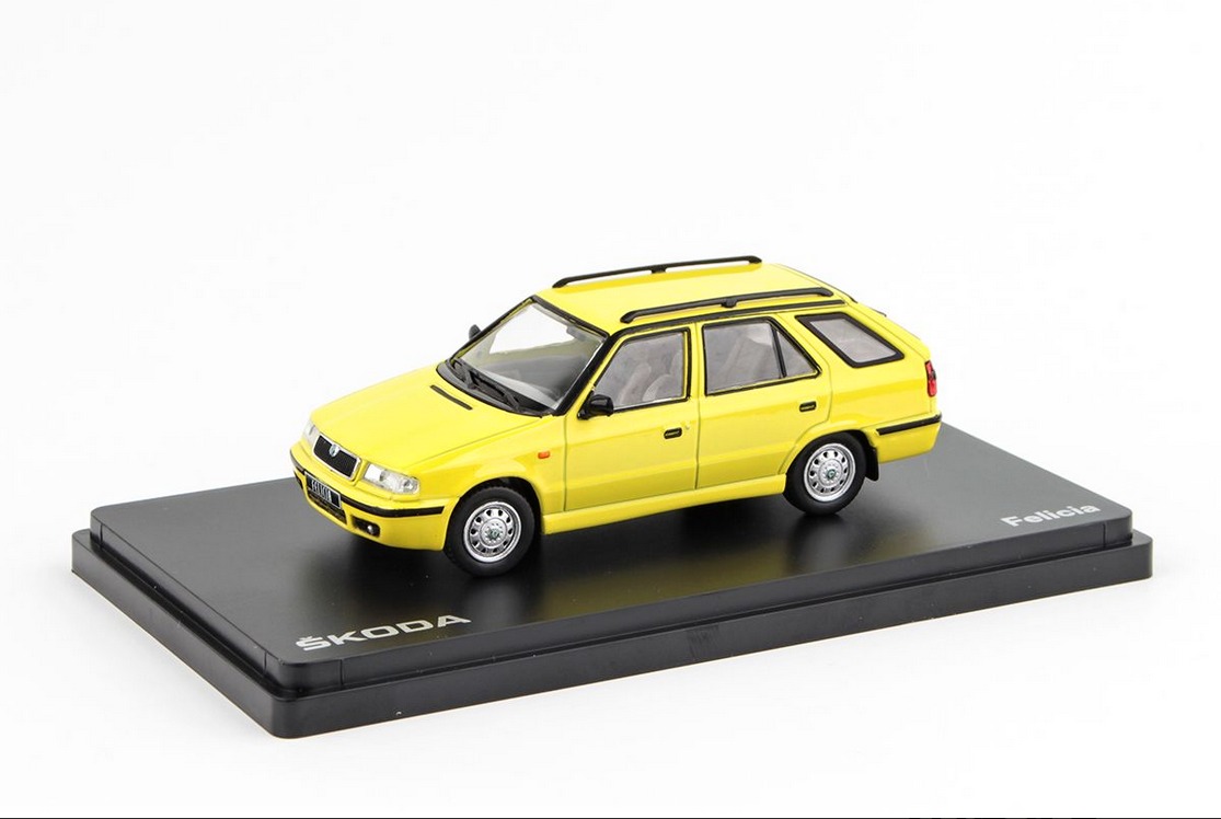 Abrex Škoda Felicia FL Combi (1998) Žlutá Telecom 1:43