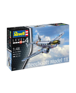 Revell Plastic ModelKit letadlo 03811 - Beechcraft Model 18 (1:48)