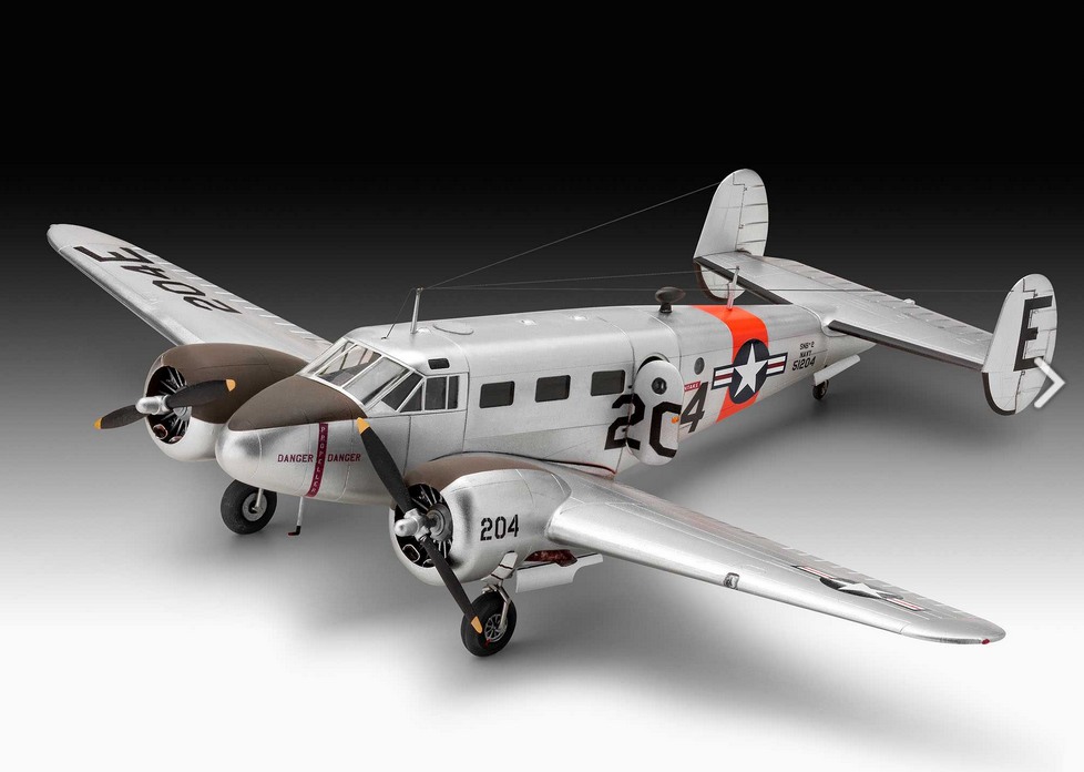Revell Plastic ModelKit letadlo 03811 - Beechcraft Model 18 (1:48)