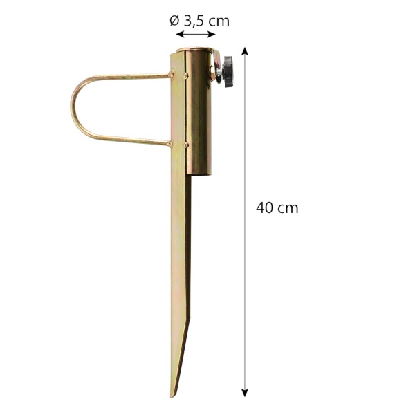 Zapichovací stojan na slunečník NILS Camp NC7817, délka 40cm, průměr 35 mm