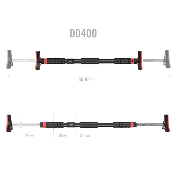 Hrazda do dveří s vodováhou HMS DD400