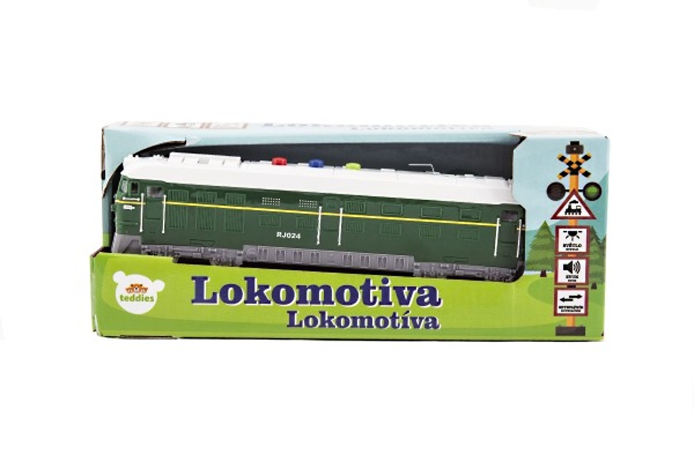Plastová lokomotiva se světlem a zvukem, 23cm