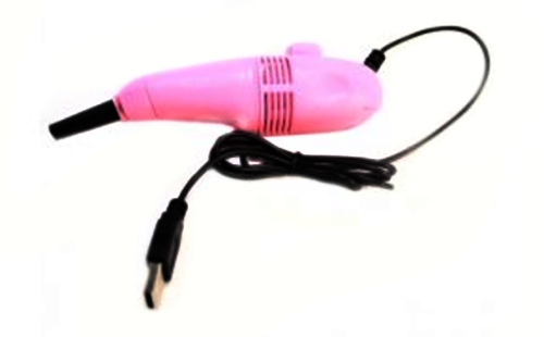 USB vysavač na klávecnici - Růžový