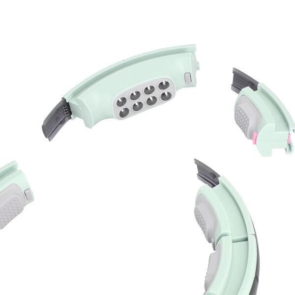 Masážní hula hoop HMS HHM13 se závažím, magnety a počítadlem zelená