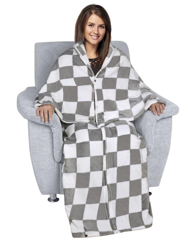 Bellatex Korall televizní pytel Kostka šedá - 150x200 cm