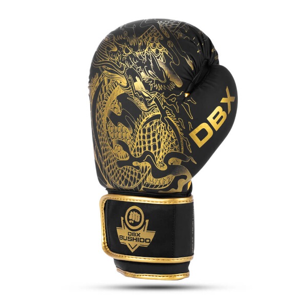 Boxerské rukavice DBX BUSHIDO Gold Dragon 12 OZ