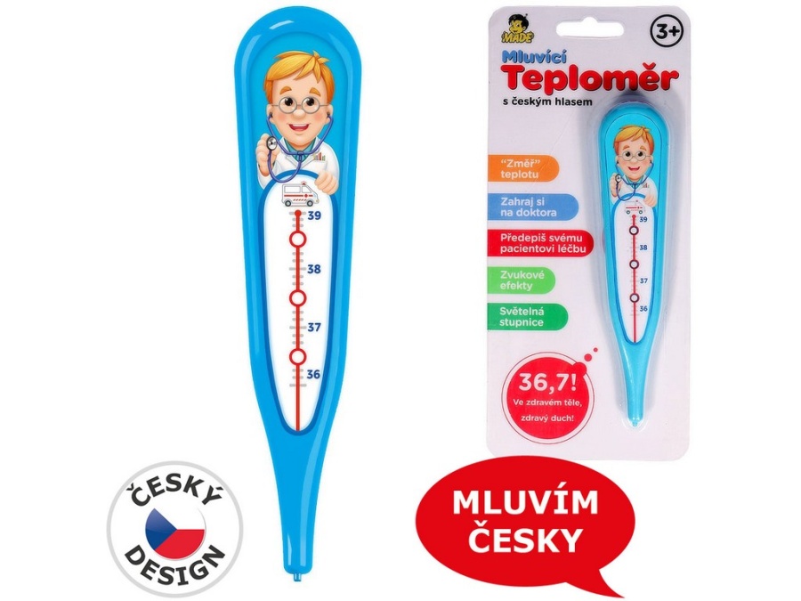 Made Dětský teploměr, česky mluvící