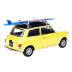 Welly MOQ Mini cooper 1300 with surf (yellow) 1:24