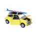 Welly MOQ Mini cooper 1300 with surf (yellow) 1:24