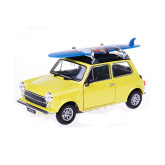 Welly MOQ Mini cooper 1300 with surf (yellow) 1:24