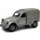 Welly Citroën 2CV Fourgonnette, stříbrno-šedý 1:34-39