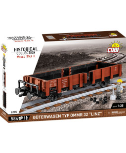 Cobi 6285 Nákladní vagón Typ Ommr 32 LINZ, 1:35, 584 kostek