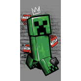 Jerry Fabrics dětská osuška Minecraft Metro Art Creeper, 70x140 cm