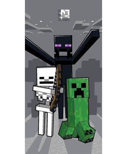 Jerry Fabrics dětská osuška Minecraft Mob Attack, 70x140 cm