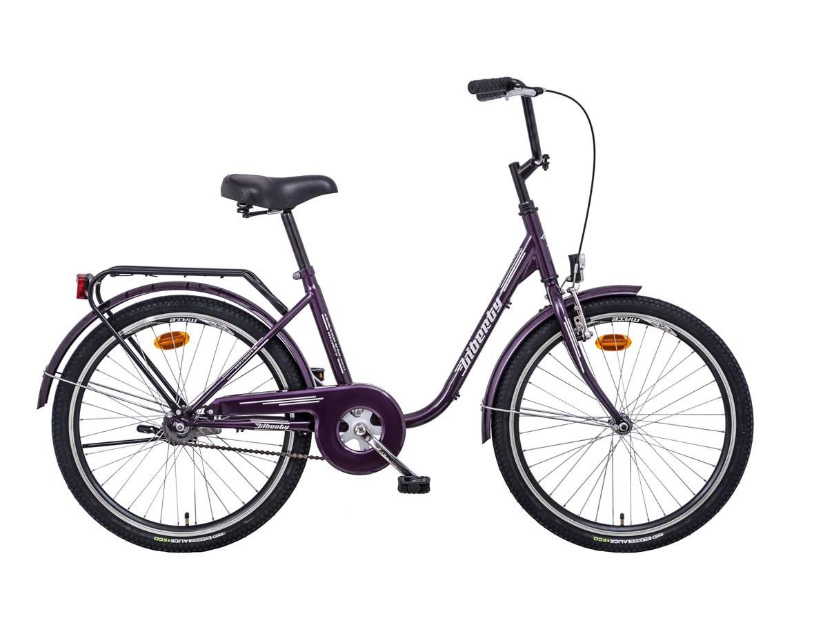 LIBERTY Městské kolo CLASSIC 1spd. 24" 2026 fialové