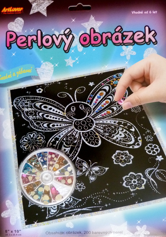 ArtLover perlový obrázek - Motýl