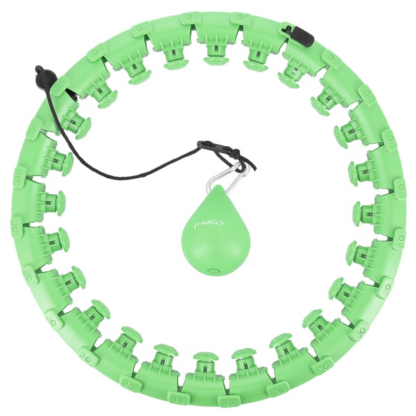 Masážní hula hoop HMS HHW01 se závažím, zelená