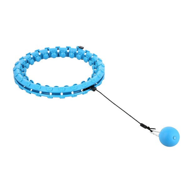Sada masážní hula hoop HMS HHW01 se závažím, zeštíhlujícího pásu BR163 modrá
