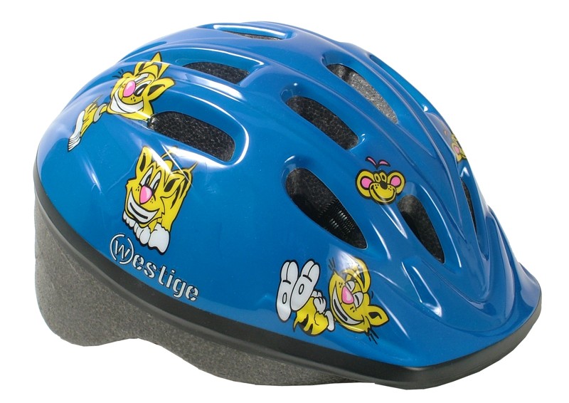 Moon Dětská cyklistická helma velikost S (48 - 52 cm) - Modrá
