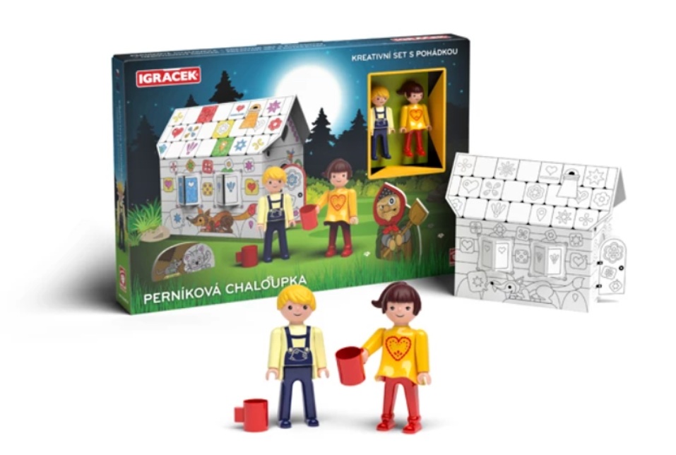 Igráček Perníková chaloupka - kreativní set s pohádkou