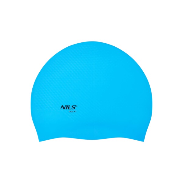 Silikonová čepice NILS Aqua NQC Dots světlemodrá