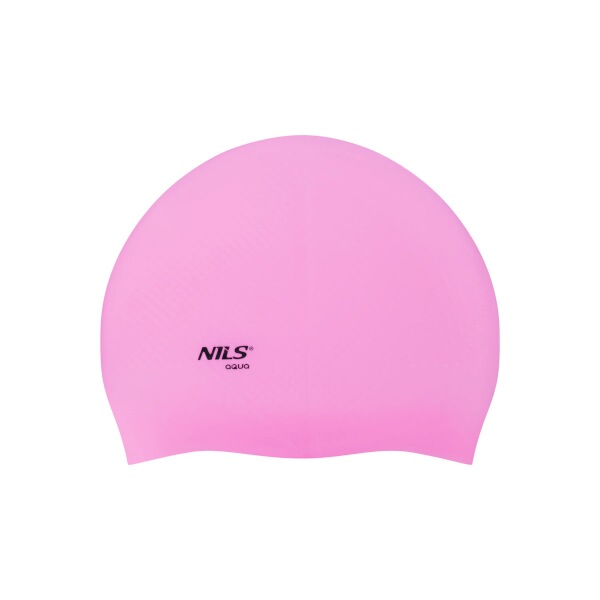 Silikonová čepice NILS Aqua NQC Dots růžová