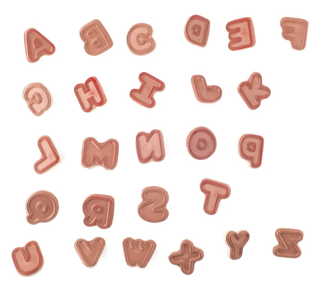 Woody Razítka - Puzzle ABC