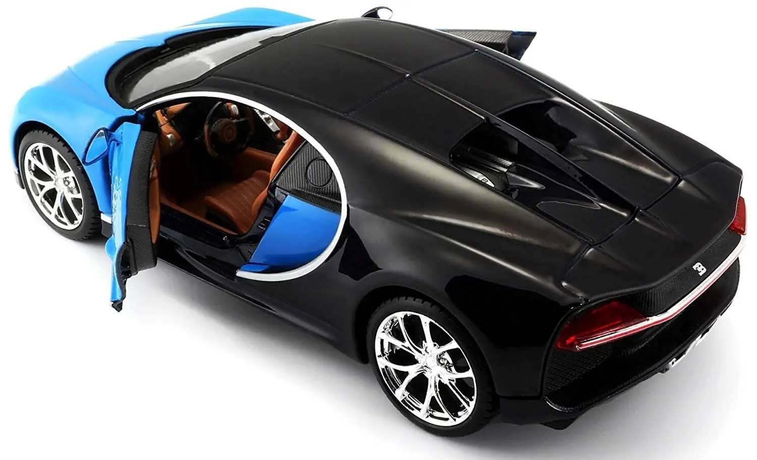 Welly Bugatti Chiron modrá 1:24