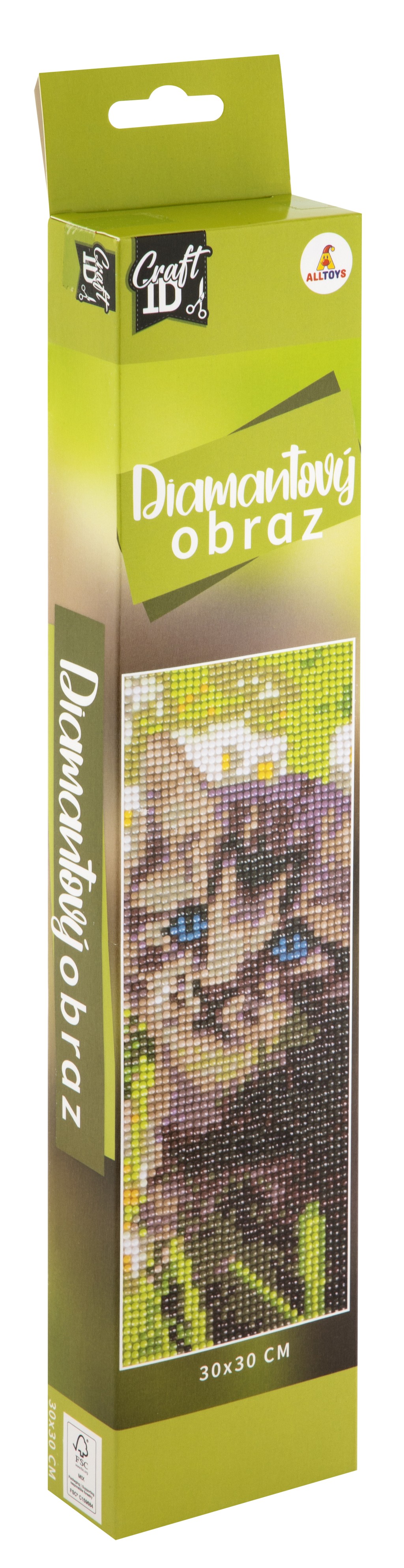 RMS Malování pomocí kamínků Diamond Kočička, 30x30 cm