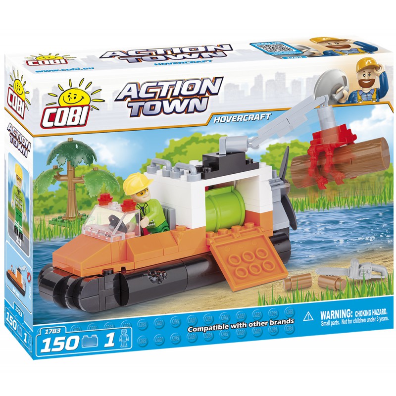 COBI 1783 ACTION TOWN Úklidové vznášedlo, 150 kostek