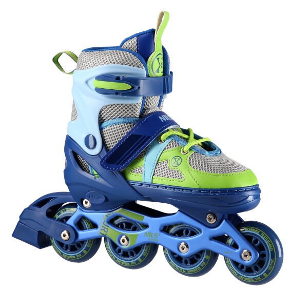 Kolečkové brusle NILS Extreme NJ1828A modro-zelené vel.L (39-42)