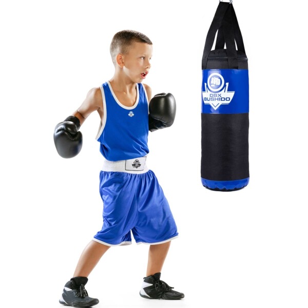 DBX BUSHIDO Kids Boxovací pytel pro děti 60x22cm, 7kg, modrý