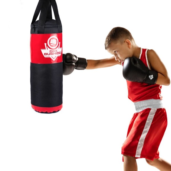 DBX BUSHIDO Kids Boxovací pytel pro děti 60x22cm, 7kg, červený
