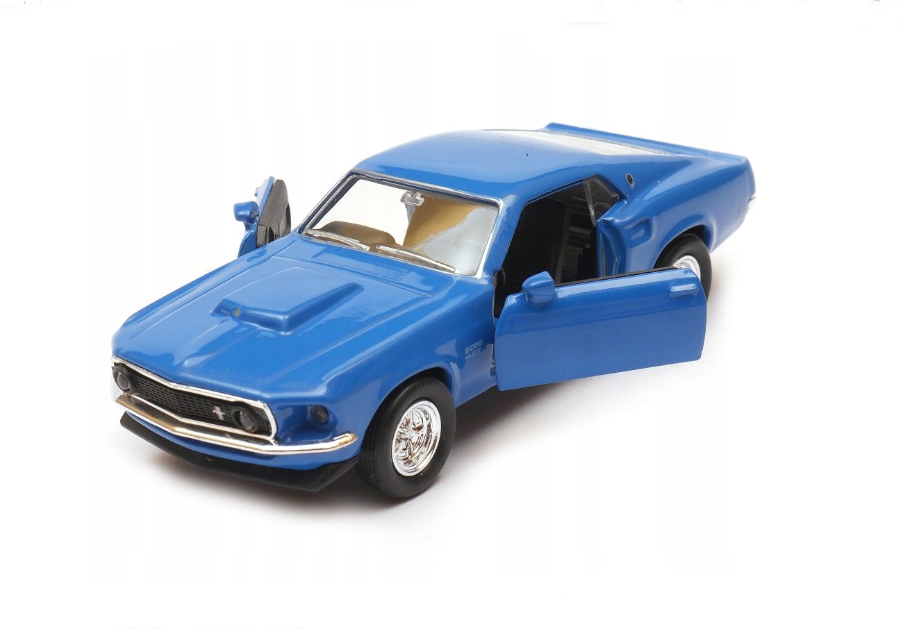 Welly Ford Mustang 1969 Boss 429, modrý 1:34-39