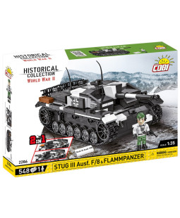 Cobi 2286 II WW Stug III Ausf F/8 & Flammpanzer, 2v1, 1:35, 548 kostek