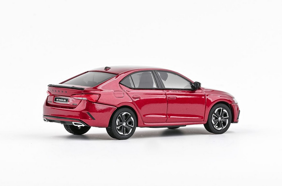 Abrex Škoda Octavia IV RS (2020) Červená Volcano Metalíza 1:43