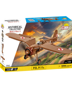 Cobi 5742 II WW PZL P.11c, 1:32, 320 kostek