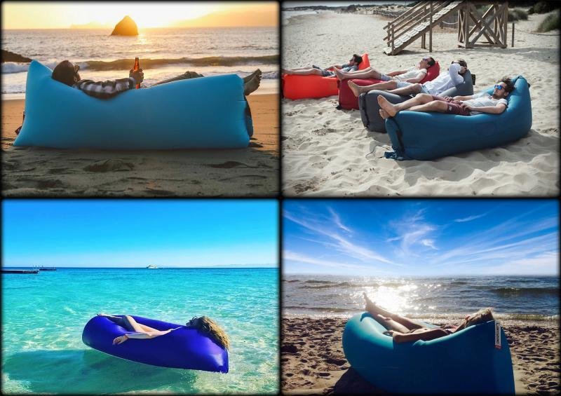 Nafukovací vak Sedco Sofair Pillow LAZY, Oranžový
