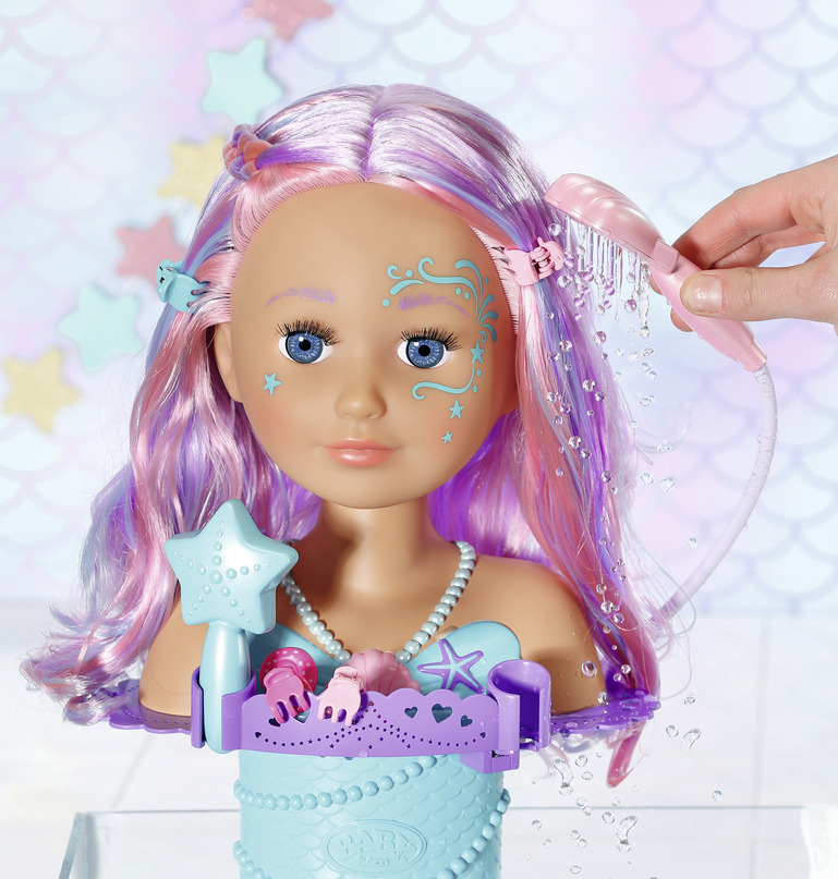 Zapf Creation Baby Born česací hlava Mořská Víla